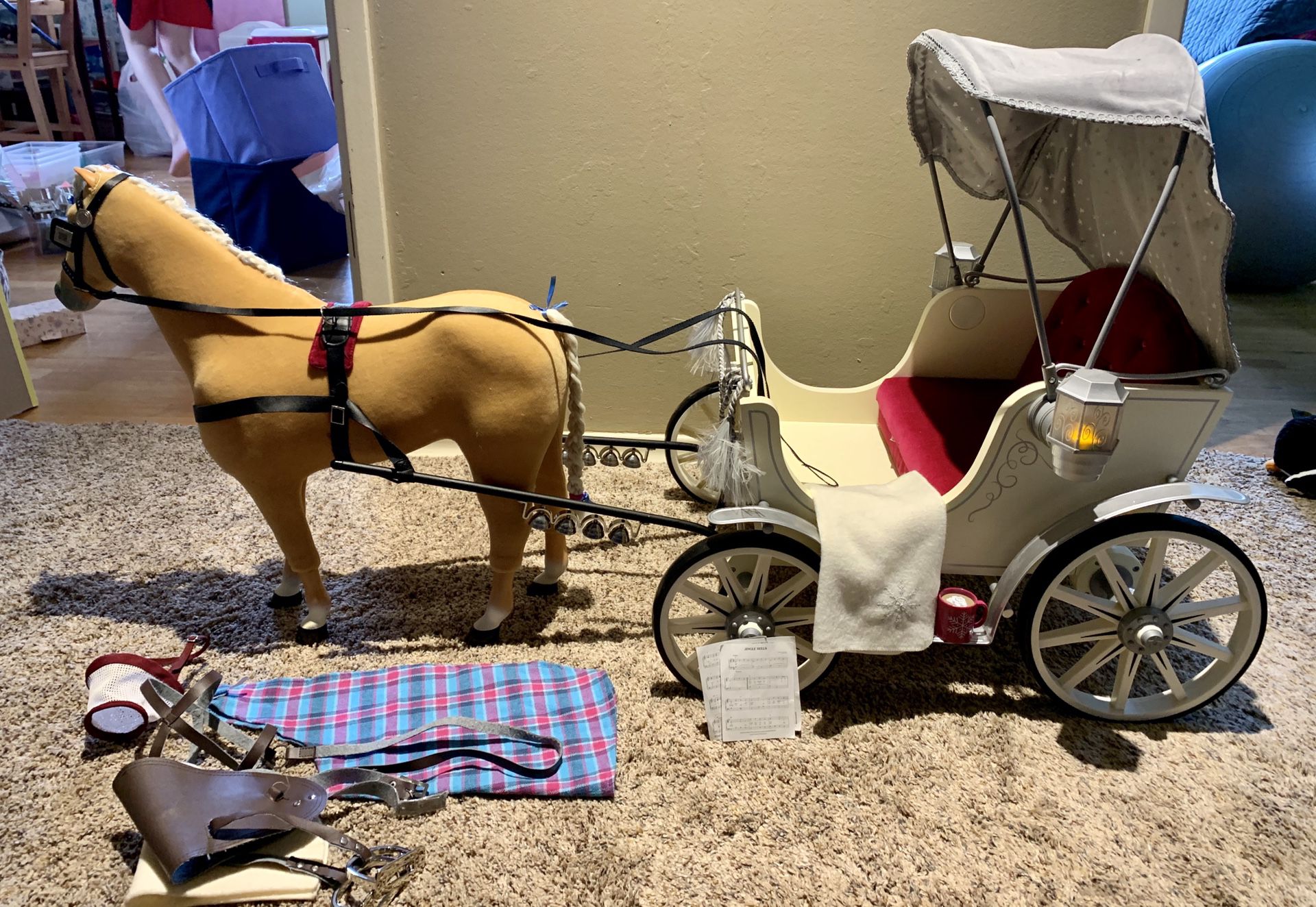 American Girl Doll Carriage and Horse