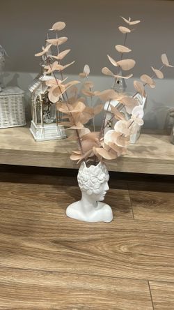 Vase With Faux Flowers