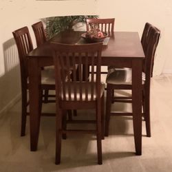 Wood Dining Table With Chairs
