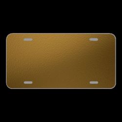 License Plate Novelty Car Front Gold Texture Shiny Golden Elegant