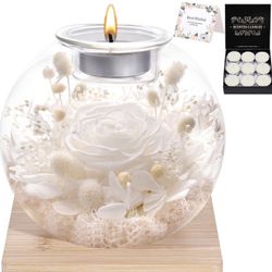 Brand New Preserved Roses in Glass Dome with Scented - Romantic Preserved Flower for Women