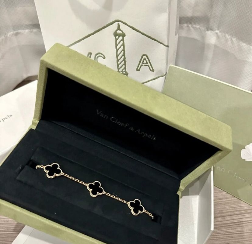 Van Cleef & Arpels Gold And Black Bracelet