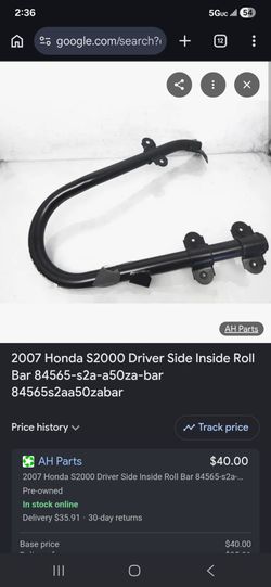 S2000 inside roller bar