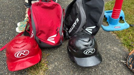Easton Youth Baseball Bags With Helmets