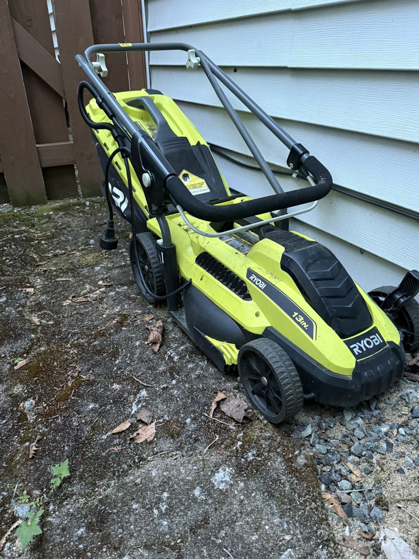 Corded Ryobi Lawn Mower $60