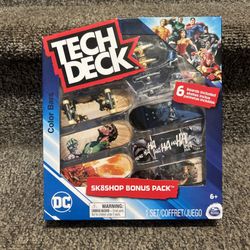 Tech Deck Sk8 Shop Bonus Pack DC Comics Color Bars - Brand New!