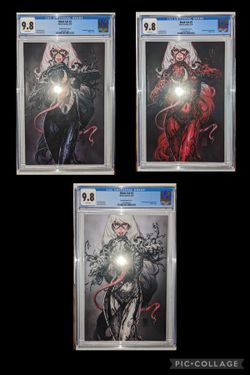 CGC 9.8 Black Cat #2 Brooks Virgin Variants (3 - Carnage, Venom, Anti-Venom)