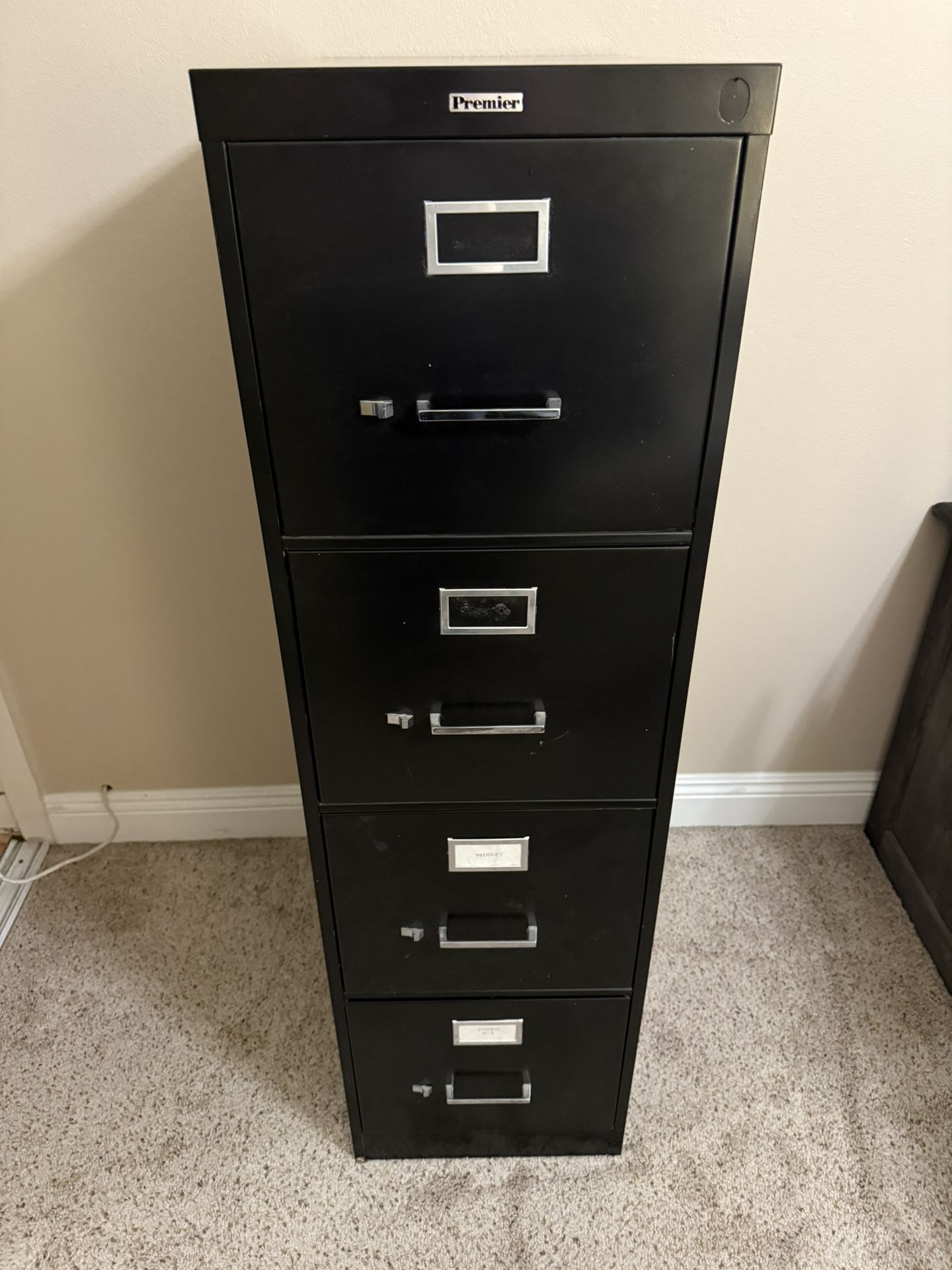Clean Letter Size Filing Cabinet