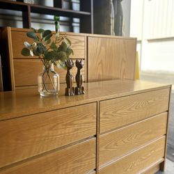 Danish Lowboy 6 Drawer Dresser