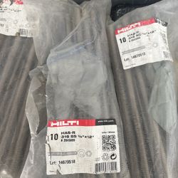 le:  Hilti HAS-R 316 Stainless Steel Anchor Rods 5/8” x 12” (10 Pack) – NEW