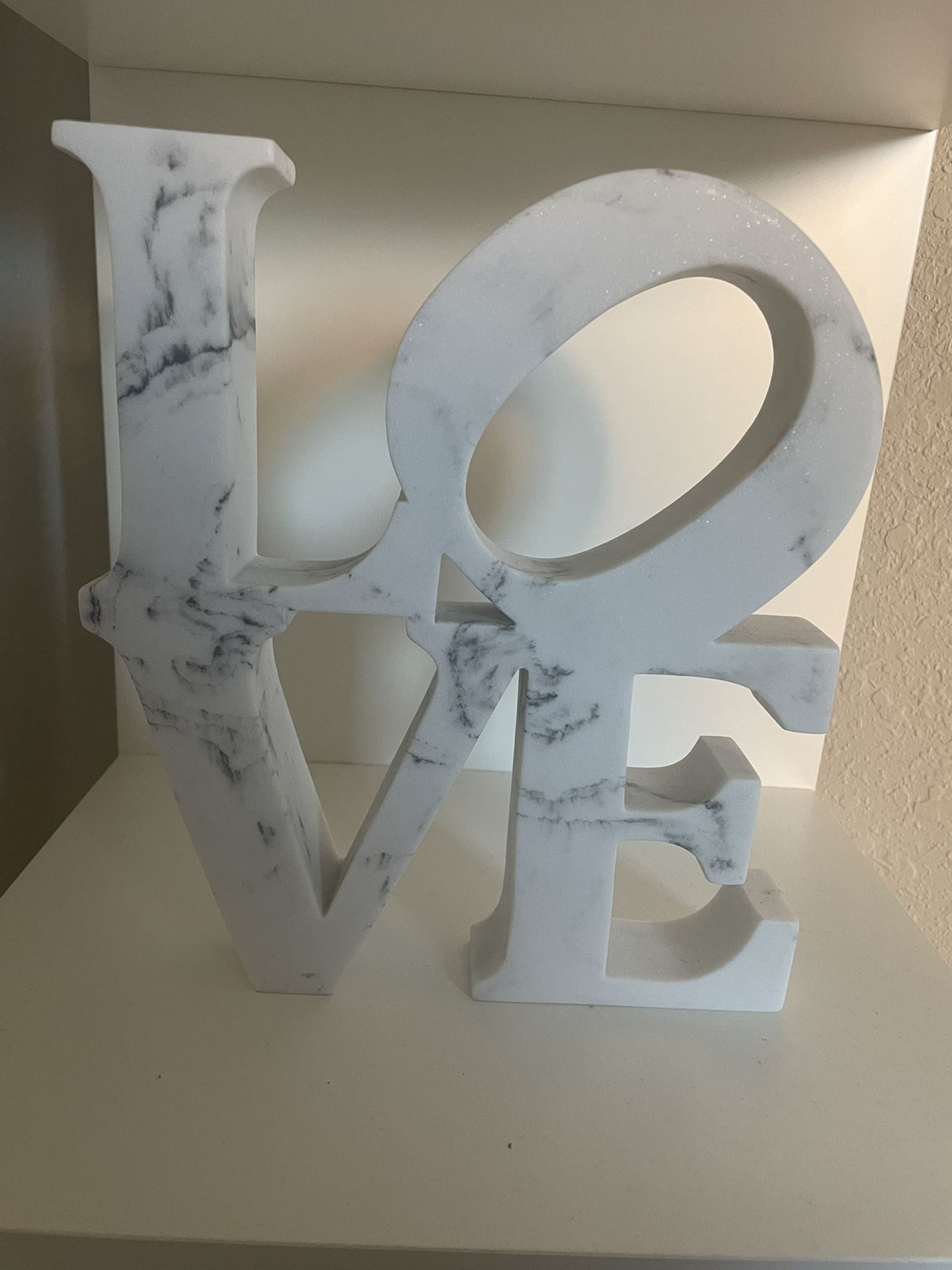 Marble Love Sign 