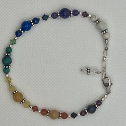 Sterling/Stone Chakra Bracelet