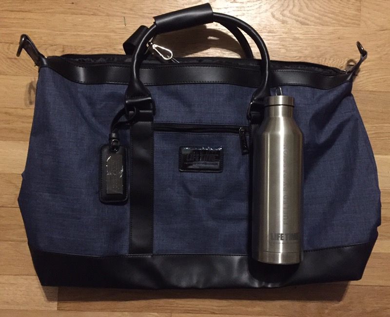 LIFETIME Athletic Founding Member Nylon Tote Bag Dark Blue (gym Bag)