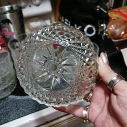 12 Vintage Real Crystal Larg Dessert Etc Dishes There Stamp On Botton New Set 18 Firm Look My Post Alot Items