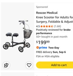 Roscoe Medical knee scooter or Best offer