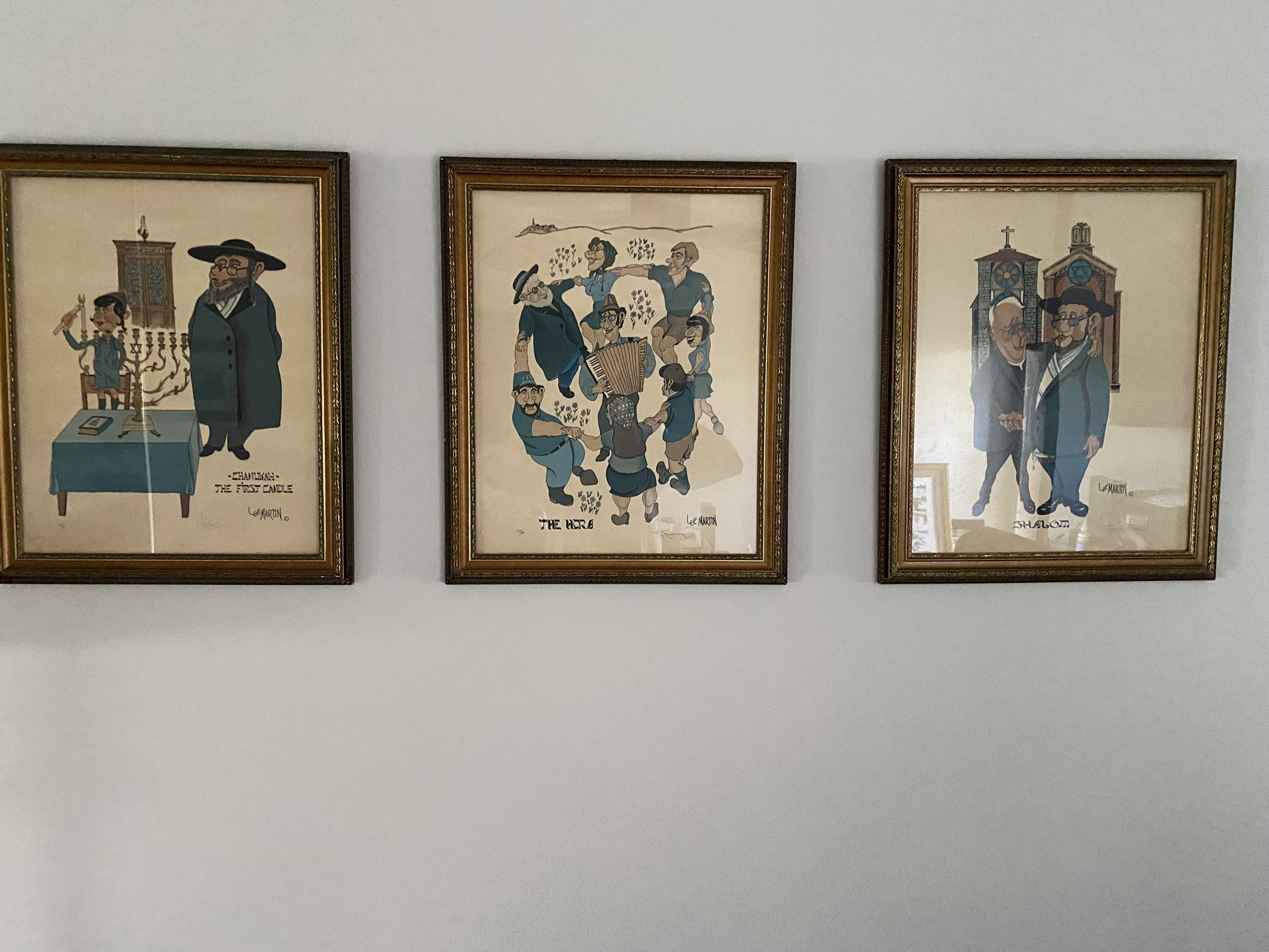 Set Of 3 Lee Martin Prints Beautifully Framed