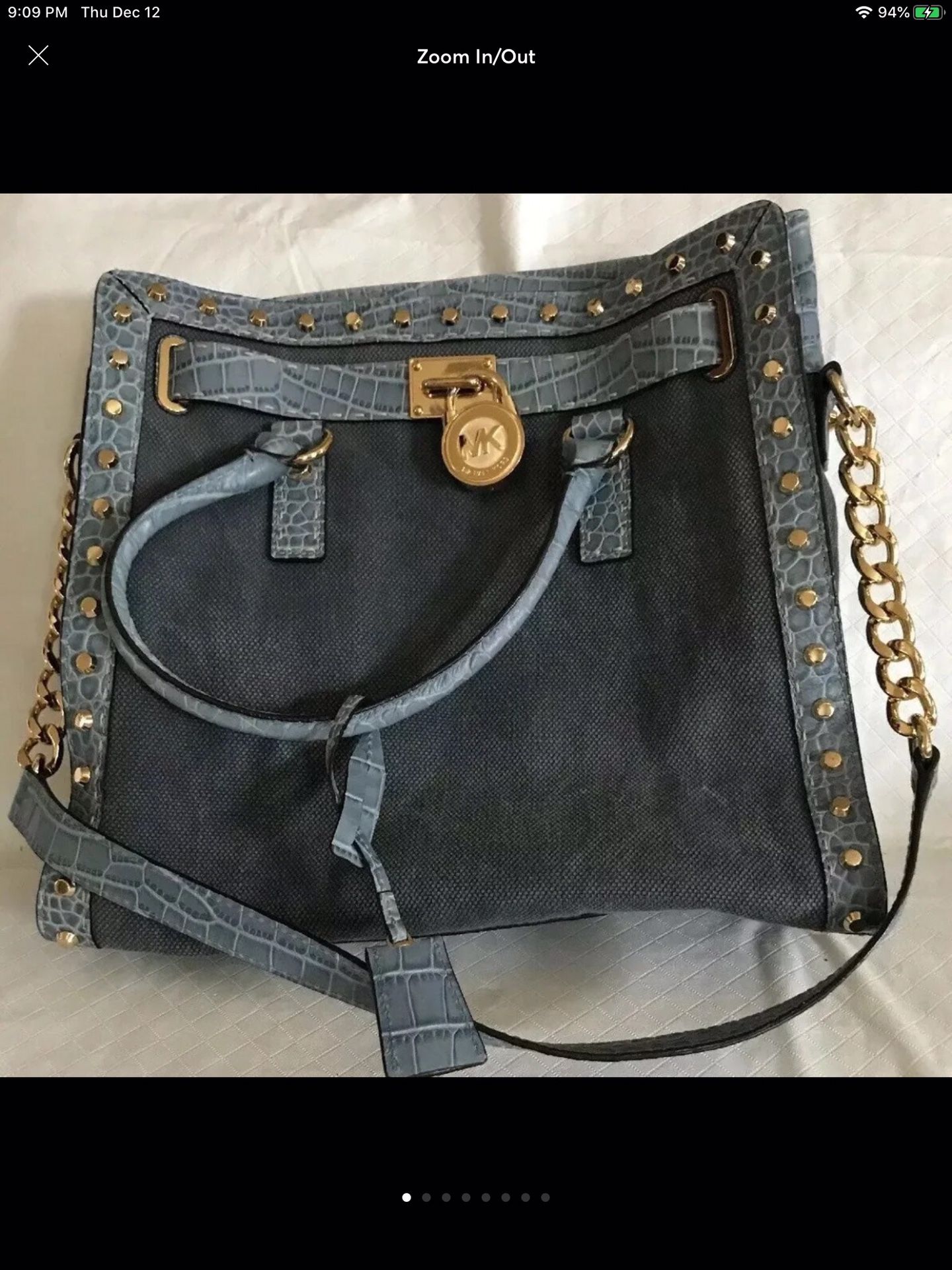 Michael Kors - Hamilton Alligator Denim (extra large) Purse