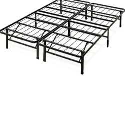 ZINUS SmartBase Tool-Free Assembly Mattress Foundation / 14 Inch Metal Platform Bed Frame / No Box Spring Needed / Sturdy Steel Frame / Underbed Stora