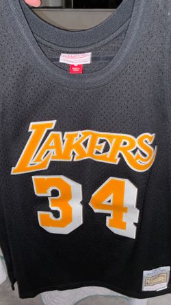Shaq Lakers original Michell and Ness jersey
