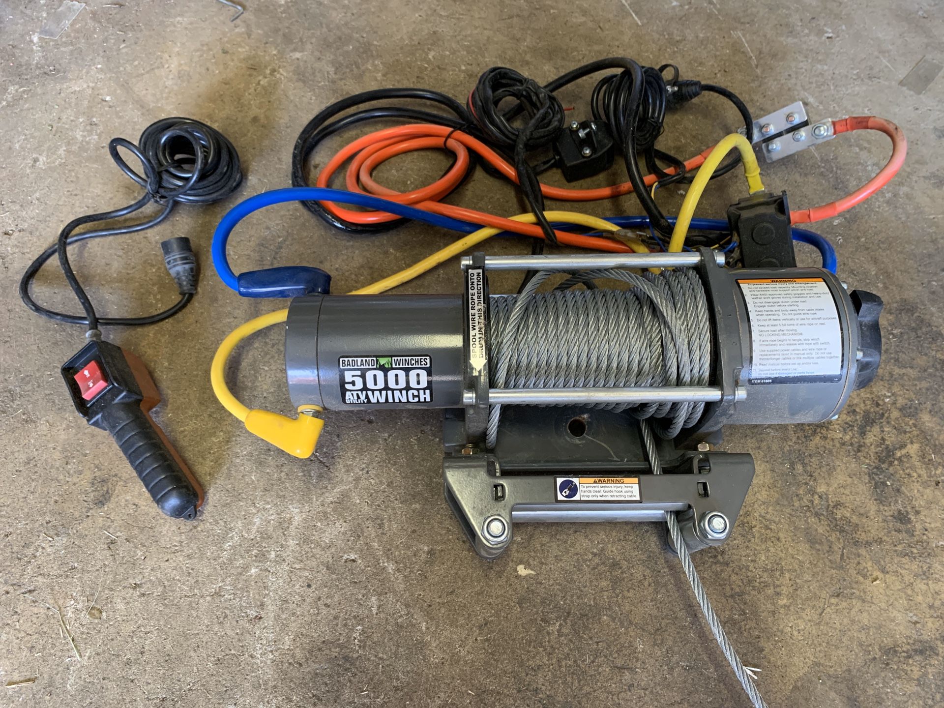 Badland 5000lb ATV Utility Winch