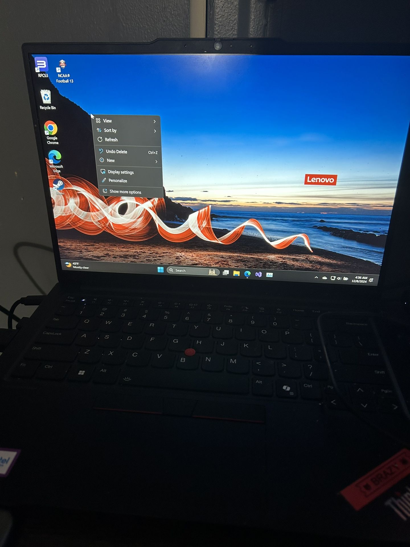 Lenovo Thinkpad 512GB , 16GB Ram , Keyboard/Mouse Included