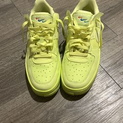 Lime green Air Forces 