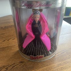 VTG 1998 Happy Holidays Special Edition Barbie Doll Mattel 20200 NIB OBO