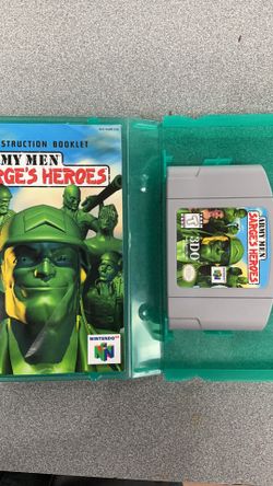Nintendo 64 army men Sarges heroes game