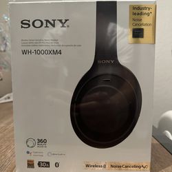 Sony Wireless Noise Cancelling Hi Res Audio Headphones. Black 