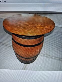 Wine Barrel Table