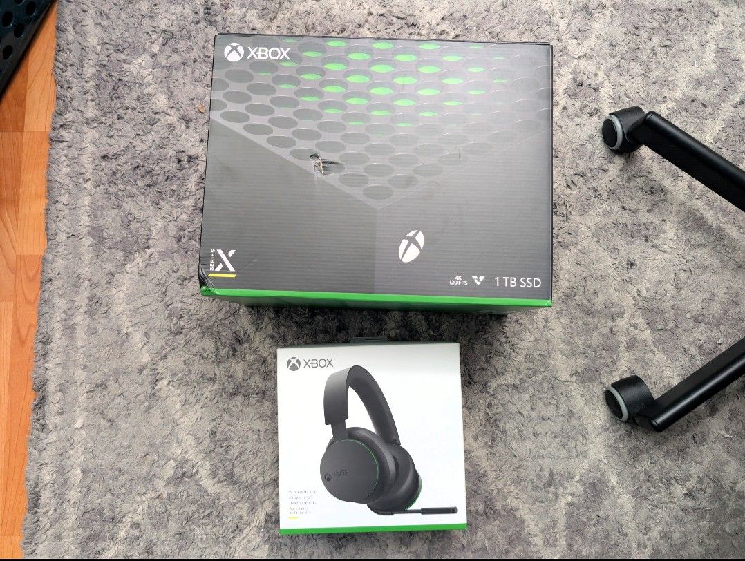 Microsoft Xbox Series X Console and Wireless Headset