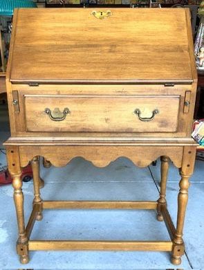 Ethan Allen Circa 1976 Style - Colonial Maple Secretary Nice!