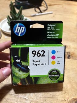 HP 962 Ink Cartridges 3-Pack Cyan Magenta Yellow