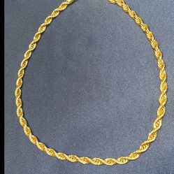 July 4th Sale!! 🇺🇸🔥 Rope Chain 18k Gold Plated 