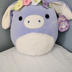 11" Milanda The Periwinkle Donkey SQUISHMALLOW. NWT