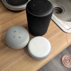 Set of 3 Amazon Echo Smart Speakers