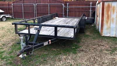 16 ft flatbed heavy duty trailer