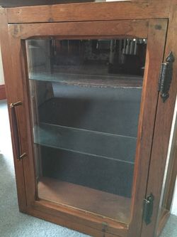 Vintage display curio cabinet