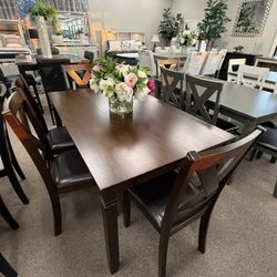 6 Pc Dining Table 