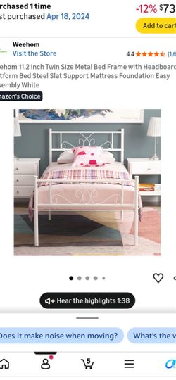Twin bed frame