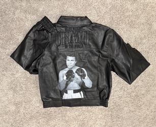 MUHAMMAD ALI LEATHER JACKET M