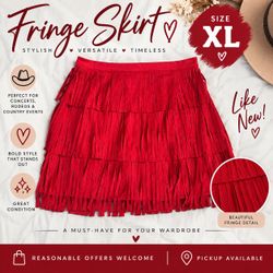 Western Fringe Skirt