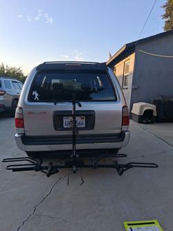 Bike rack holds two bikes made by hollywood