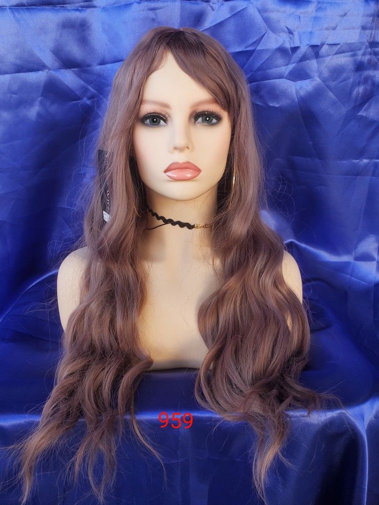 Brown Synthetic Hair Wig