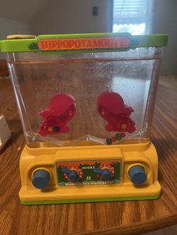Vintage 1976 Tomy Wonderful waterful games Hippopotamouth & Basketball & Starball 