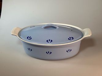 Decorative Descoware Dutch oven