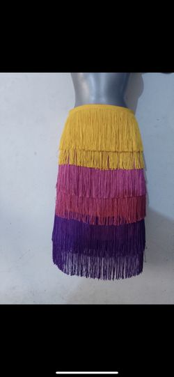 Fringe Skirt Colorful 