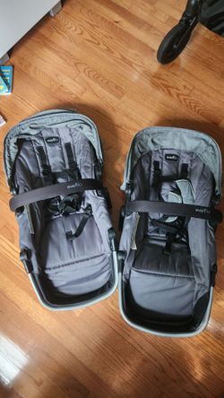 Toddler chair and roller board attachments for Evenflo Xpand Stroller