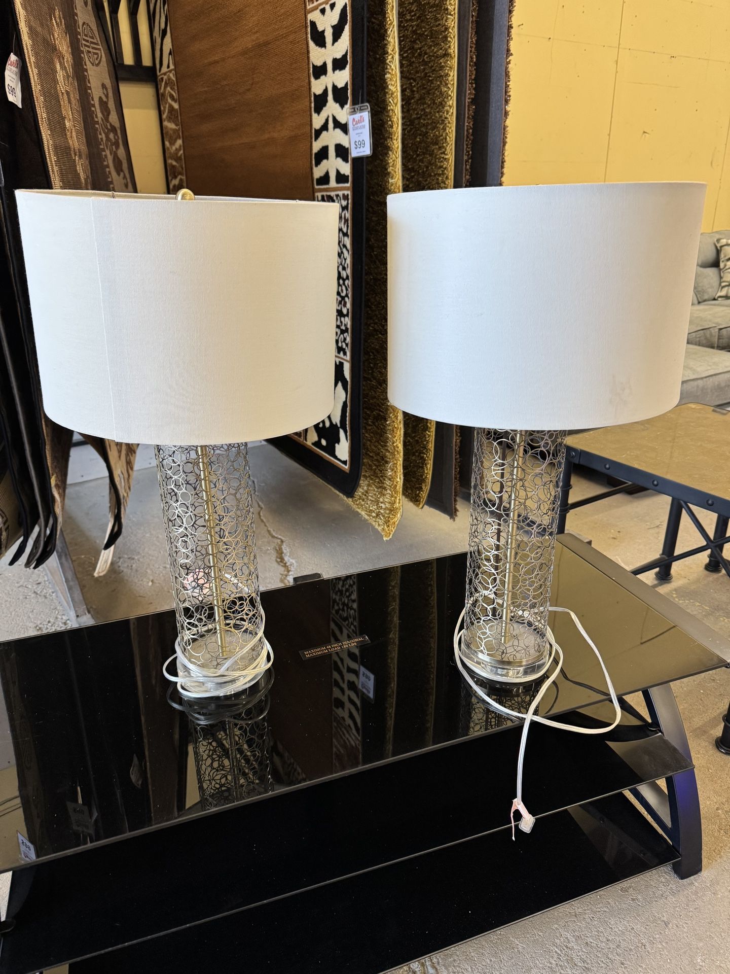 Elegant Pair Of Lamps