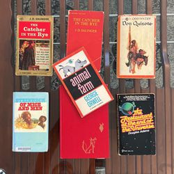$35 For All; Collection Of Classics Books: Aesop’s Fables, Don Quixote, The Catcher And The Rye, Of Mice And Men, Etc. 